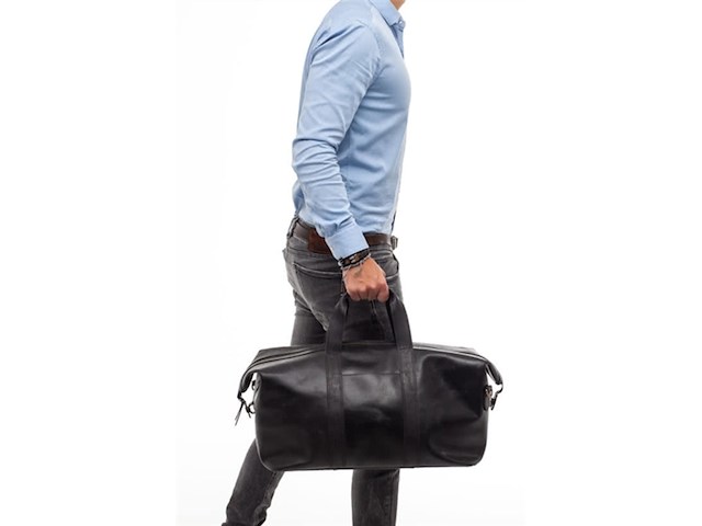 Burkely vintage sem unisex weekendtas zwart - afbeelding 4 van  6