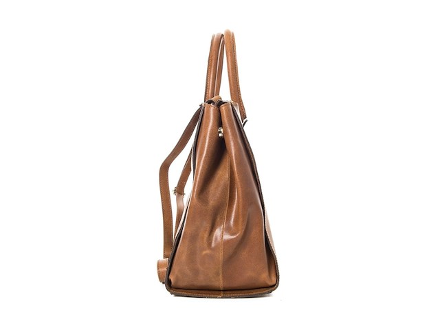 Burkely vintage wieske 2zipper schoudertas cognac - afbeelding 2 van  5