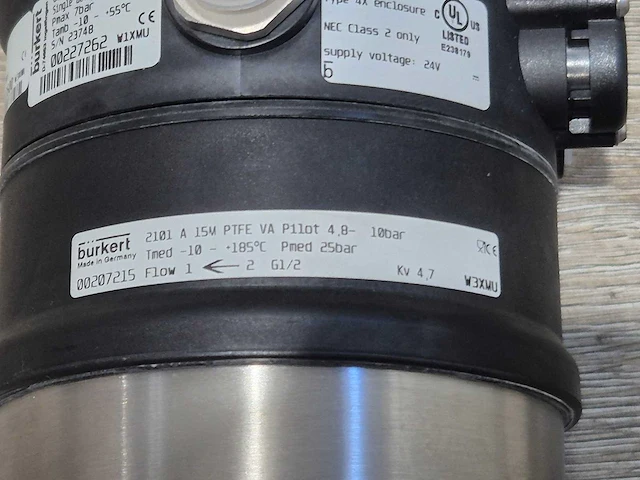 Burkert - 2101 en 8691 pneumatische procesventiel met feedback - afbeelding 3 van  5