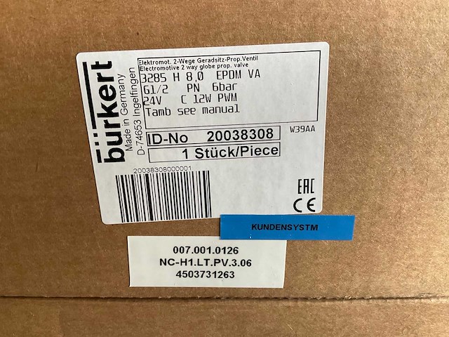 Bürkert 3285 elektrische klepafsluiter (4x) - afbeelding 4 van  4