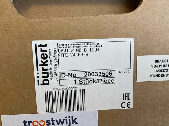 Bürkert 8801 pneumatische hoekafsluiter - afbeelding 2 van  2