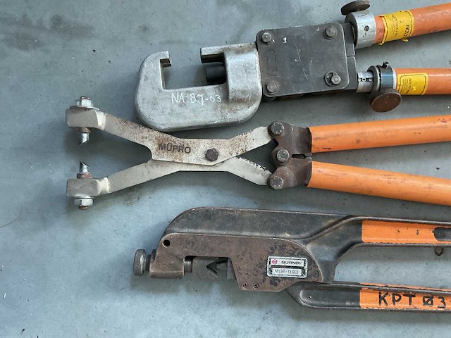 Burndy diverse tangen (3x) - afbeelding 2 van  2