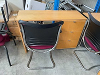 Buro beuken met 3 stoelen - afbeelding 3 van  4