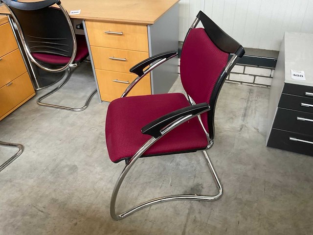 Buro beuken met 3 stoelen - afbeelding 4 van  4