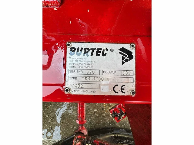 Burtec - tsm 1000 l - 4209 uren - bitume machine - afbeelding 13 van  13