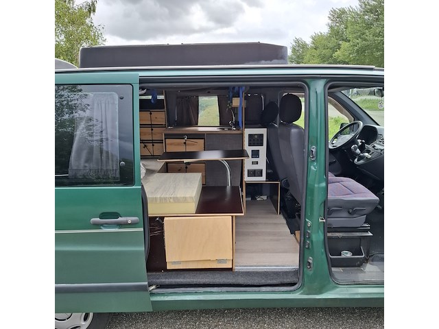 Bus camper, mercedes-benz, vito 110 d, groen, 1998 - afbeelding 10 van  52