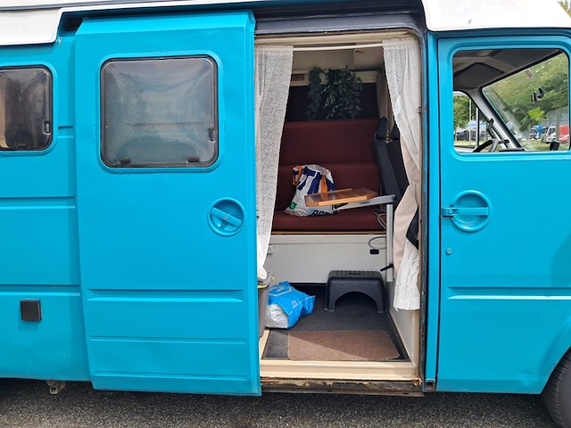 Buscamper, renault, master mk1, blauw, 1990 - afbeelding 55 van  93