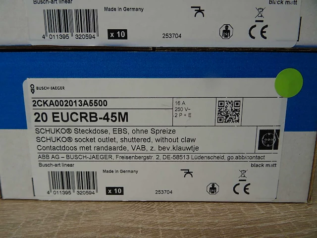 Busch-jaeger - 20 eucrb-45m - 2cka002013a5500 - stopcontact (42x) - afbeelding 3 van  3