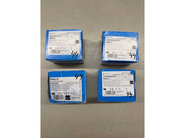 Busch-jaeger - 6565 u - seriedimmer inbouw 2x 315w (4x) - afbeelding 1 van  2