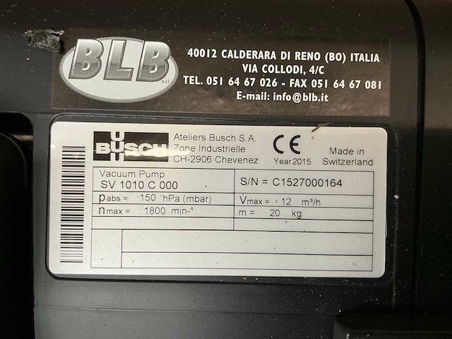 Busch sv 1010 c 000 vacuümpomp - afbeelding 7 van  8