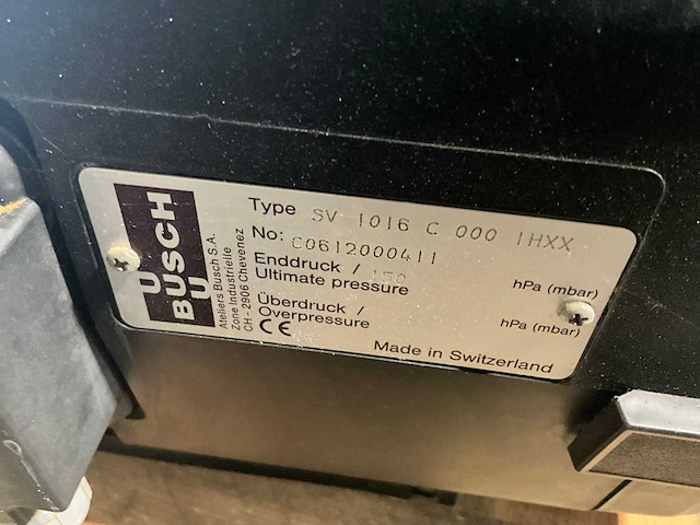 Busch sv 1016 c 000 ihxx droge vacuümpomp - afbeelding 4 van  4