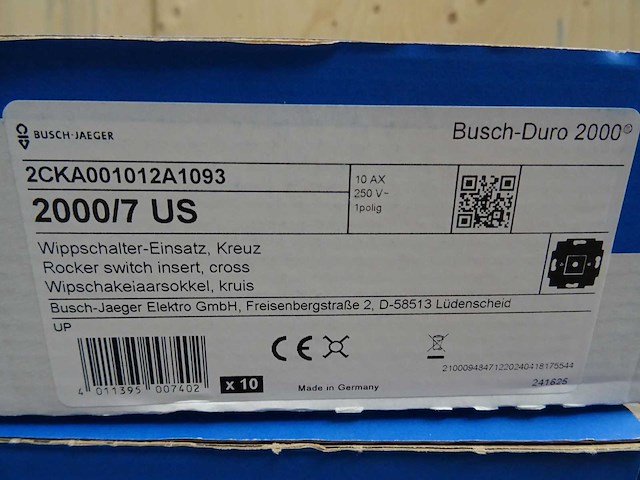 Busch+jaeger - 2000/7 us - werkschakelaar (30x) - afbeelding 3 van  3