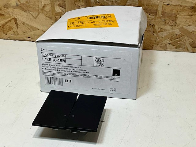 Busch&jaeger 1785k-45m dubbele schakelaar (40x) - afbeelding 1 van  4