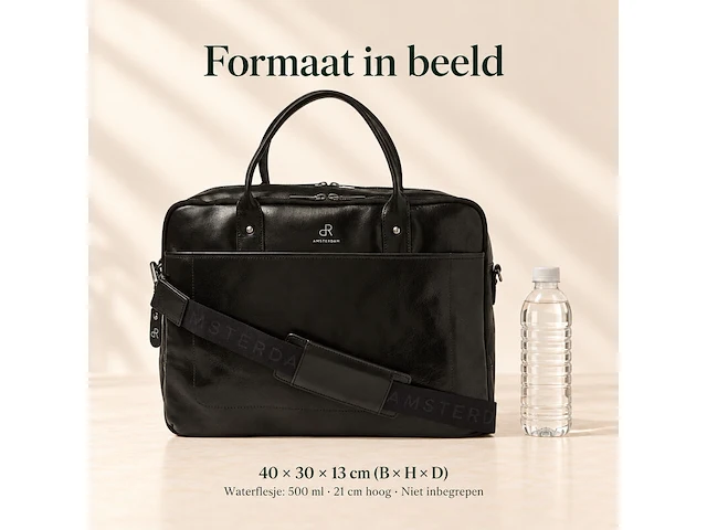 Business bag dr amsterdam, black - afbeelding 6 van  6