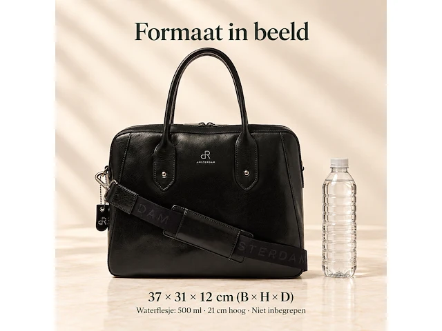 Business bag dr amsterdam, black - afbeelding 6 van  6