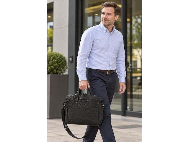 Business bag dr amsterdam, black - afbeelding 5 van  6