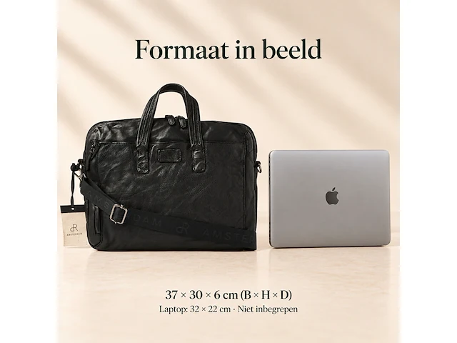 Business bag dr amsterdam, black - afbeelding 6 van  6