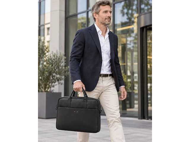 Business bag dr amsterdam, black - afbeelding 5 van  6