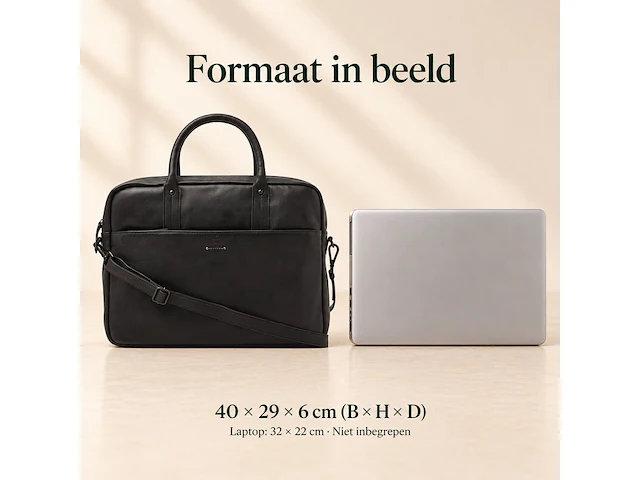 Business bag dr amsterdam, black - afbeelding 6 van  6