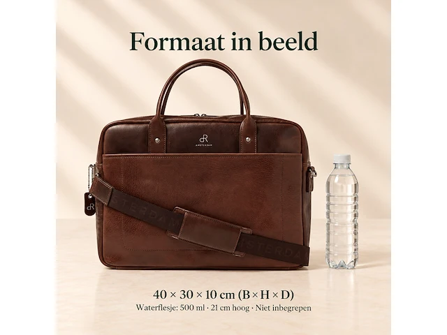 Business bag dr amsterdam, brown - afbeelding 6 van  6