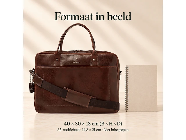 Business bag dr amsterdam, brown - afbeelding 6 van  6