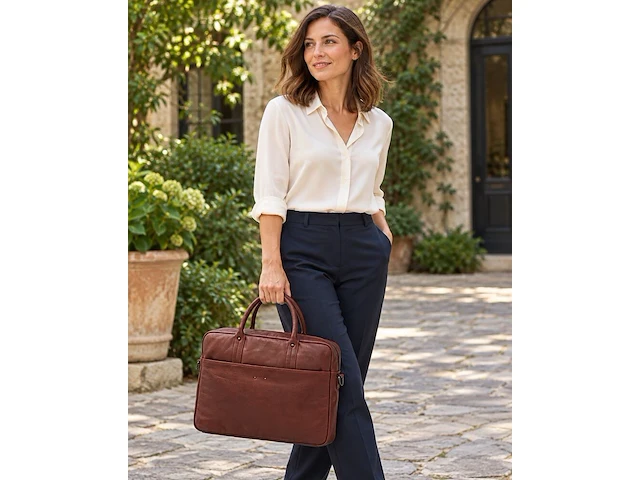 Business bag dr amsterdam, brown - afbeelding 5 van  6