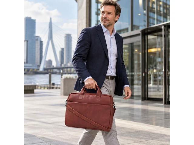 Business bag dr amsterdam, brown - afbeelding 5 van  6