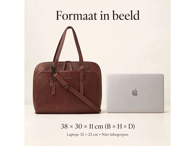 Business bag dr amsterdam, brown - afbeelding 6 van  6
