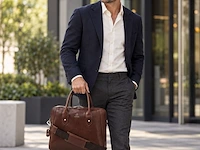 Business bag dr amsterdam, brown - afbeelding 7 van  8