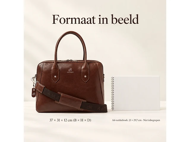 Business bag dr amsterdam, brown - afbeelding 8 van  8