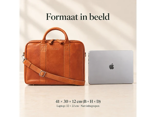 Business bag dr amsterdam, camel - afbeelding 6 van  6