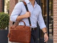 Business bag dr amsterdam, cognac - afbeelding 5 van  6