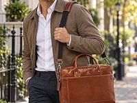 Business bag dr amsterdam, cognac - afbeelding 5 van  6