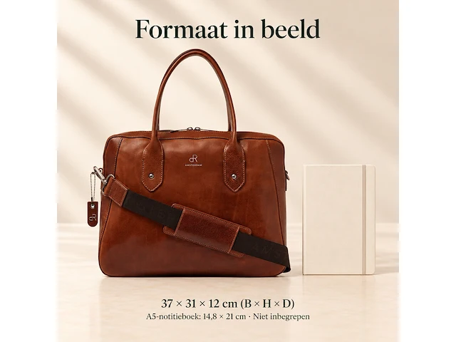 Business bag dr amsterdam, cognac - afbeelding 6 van  6