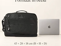 Business-weekendtas dr amsterdam, black - afbeelding 6 van  6