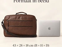 Business-weekendtas dr amsterdam, brown - afbeelding 6 van  6
