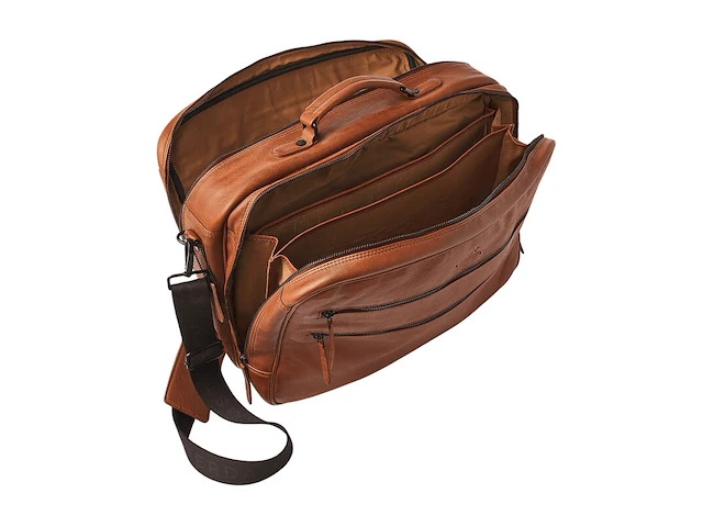 Business-weekendtas dr amsterdam, camel - afbeelding 3 van  6