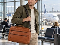Business-weekendtas dr amsterdam, camel - afbeelding 5 van  6