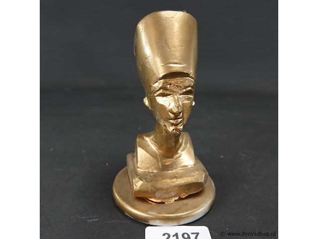 Buste egyptische koningin nefertiti - afbeelding 1 van  5