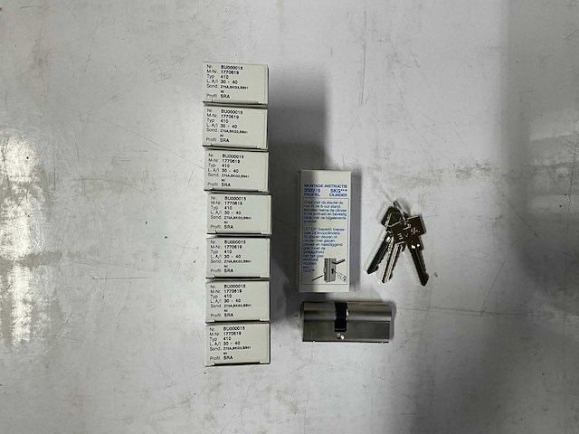 Buva - bu000015 - cilinder deurbeslag (8x) - afbeelding 1 van  1