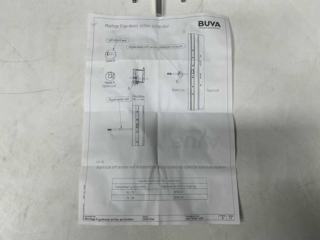 Buva - deurbeslag (2x) - afbeelding 2 van  3