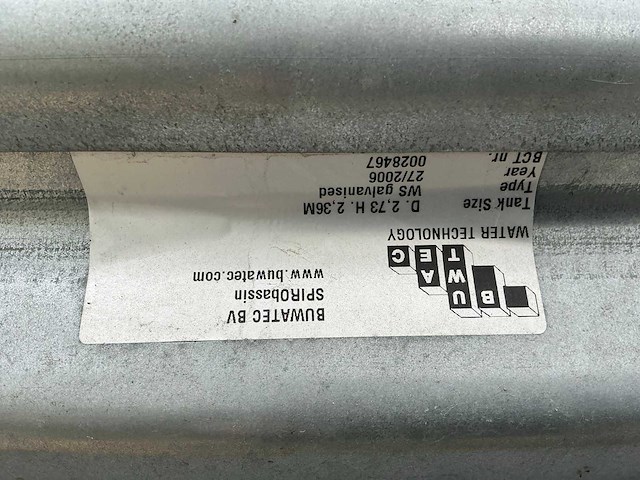 Buwatec watersilo (13,80 m3) - afbeelding 4 van  4