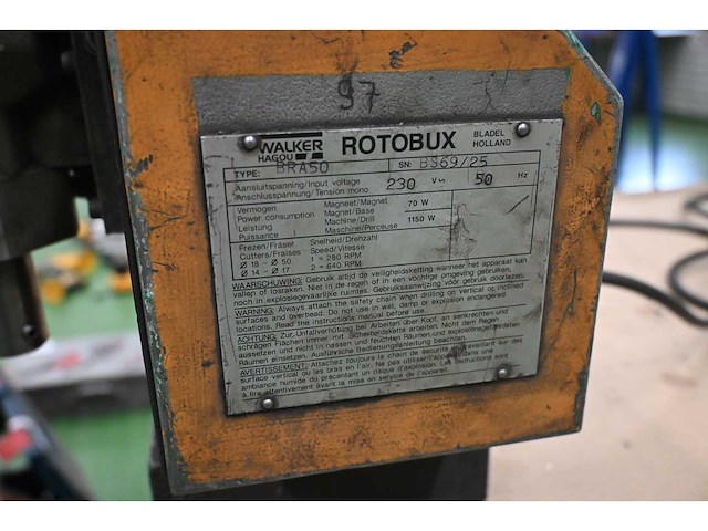 Bux rotobux bra50 magneetboor - afbeelding 3 van  4