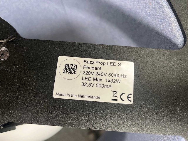Buzzispace buzziprop - akoestische hanglamp ø45 - afbeelding 4 van  10