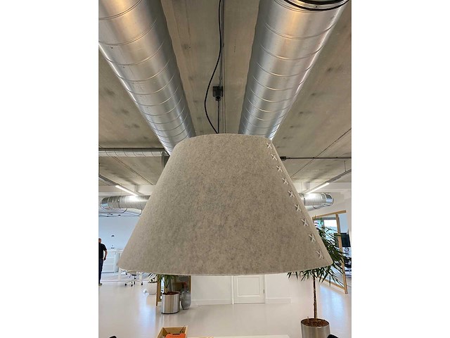 Buzzispace buzzishade - akoestische design hanglamp ø74 - grijs, blauw - afbeelding 6 van  16