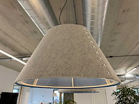 Buzzispace buzzishade - akoestische design hanglamp ø74 - grijs, blauw - afbeelding 2 van  16