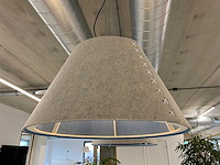 Buzzispace buzzishade - akoestische design hanglamp ø74 - grijs, blauw - afbeelding 9 van  16