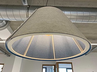 Buzzispace buzzishade - akoestische design hanglamp ø74 - grijs, blauw - afbeelding 12 van  16