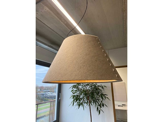 Buzzispace buzzishade - akoestische design hanglamp ø74 - grijs - afbeelding 15 van  15