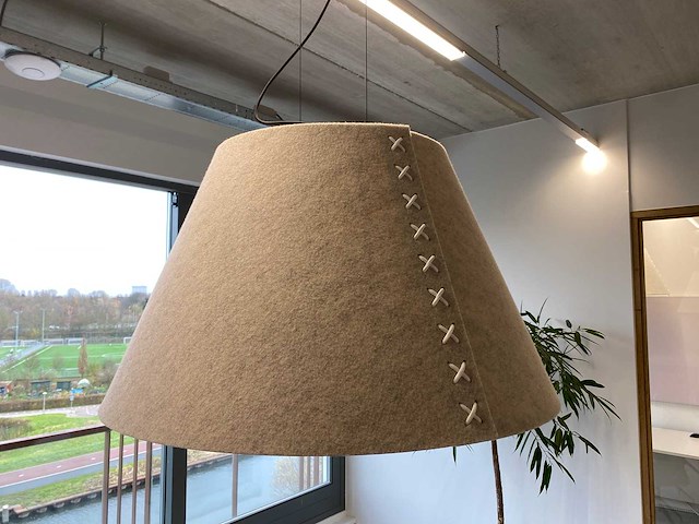 Buzzispace buzzishade - akoestische design hanglamp ø74 - grijs - afbeelding 11 van  15